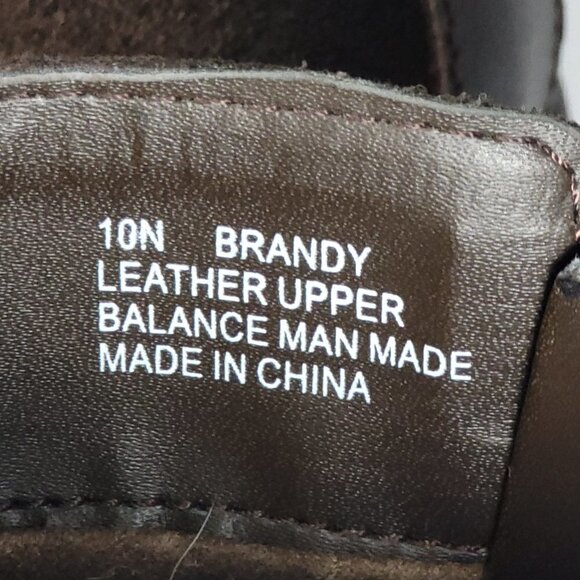 Array Brandy Womens Sz 10 Brown Suede Leather Ankle Boot Booties Classy Chic - Picture 8 of 11